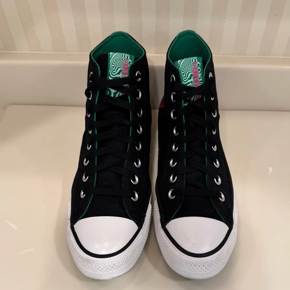 Converse Chuck Taylor All Star Hi Top "See Beyond" Black Sneakers Unisex - Picture 13 of 16
